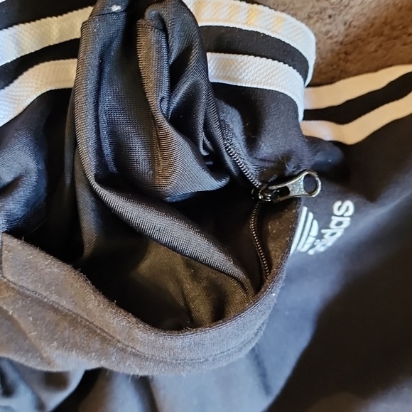 Adidas Joggers with Pockets Black & White - Picture 3 of 4